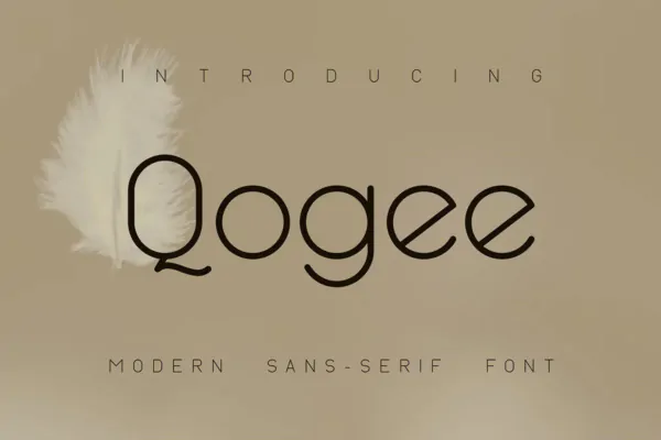 مدرن فونت باریک Qogee