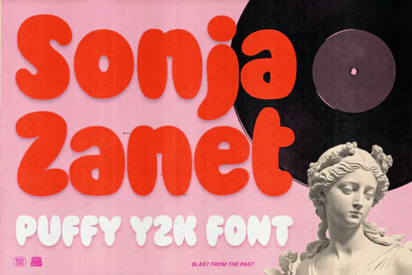 فونت انگلیسی پفکی Sonja Zanet