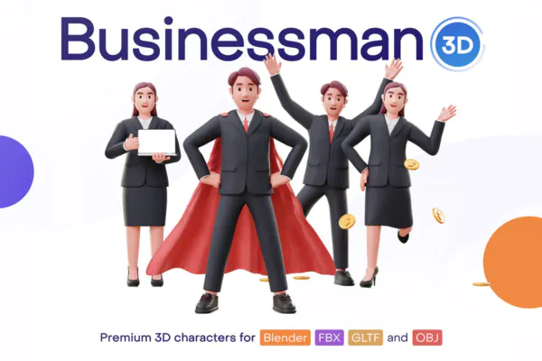 کاراکتر بیزینس من 3D