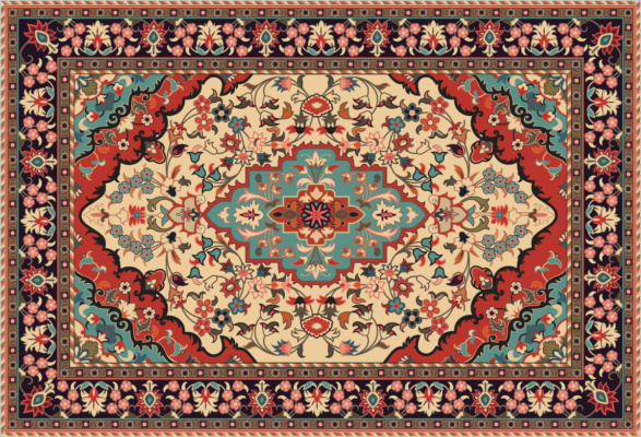 وکتور فرش و قالی دستباف ایرانی