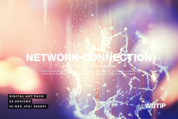 بک گراند اتصال شبکه انتزاعی