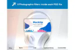 موکاپ گوشی آیفون با هدفون