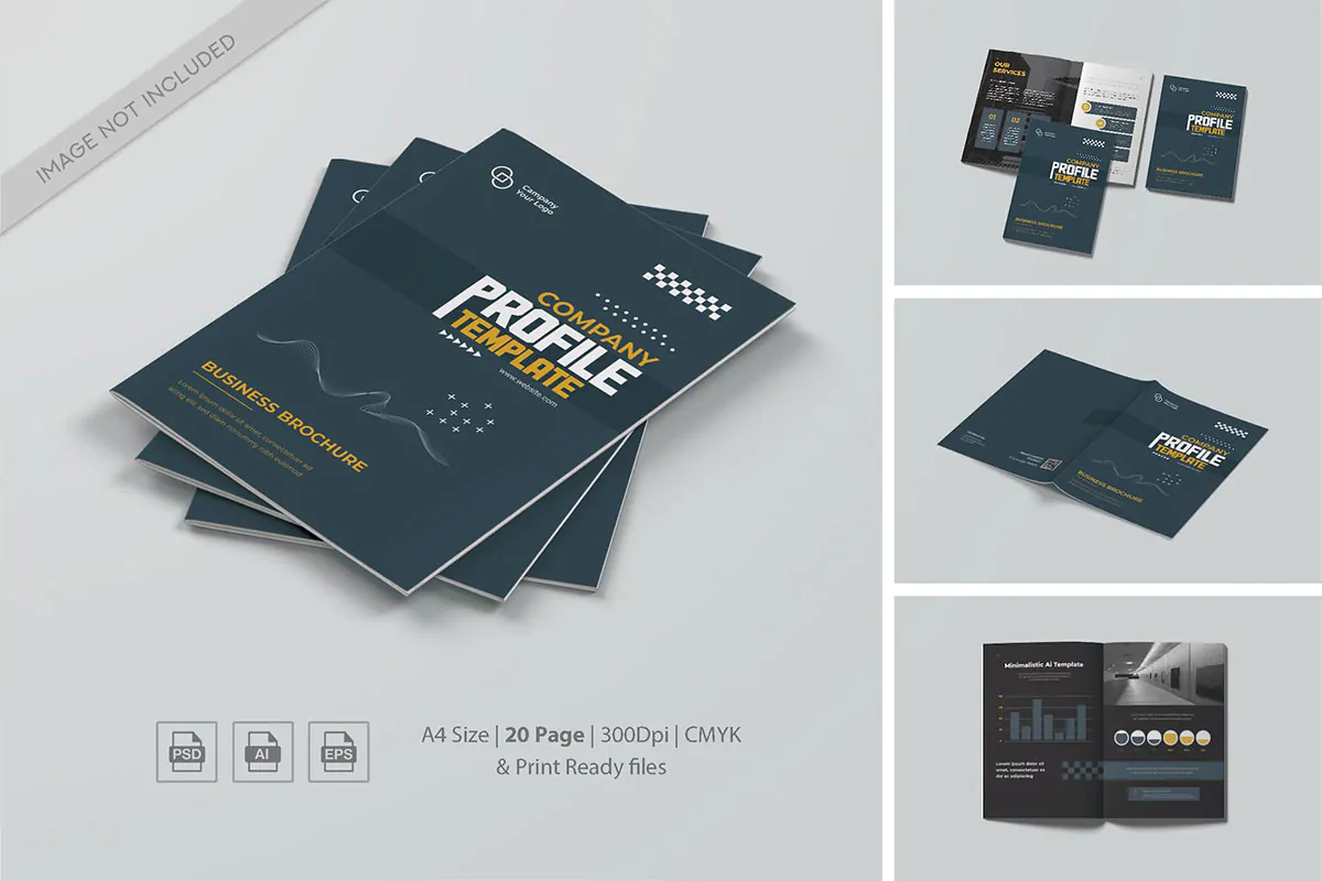طرح بروشور پروفایل شرکت