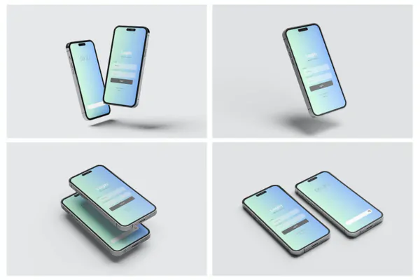 موکاپ آیفون 14 پرو – 4 فایل