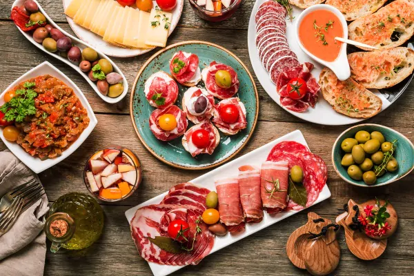 عکس استوک غذای اسپانیایی