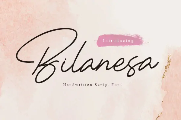 فونت سرهم نویسی Bilanesa