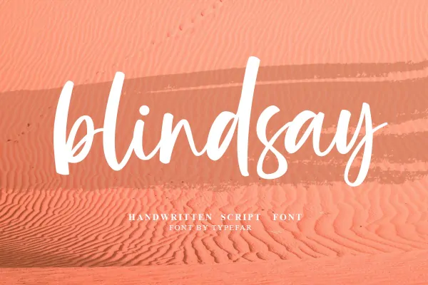اسکریپت فونت Blindsay