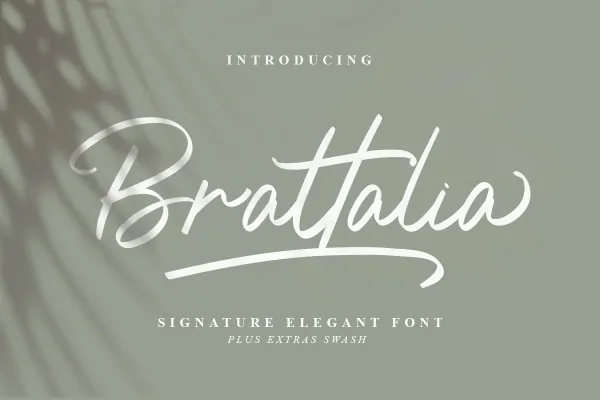 فونت سرهم انگلیسی Brattalia