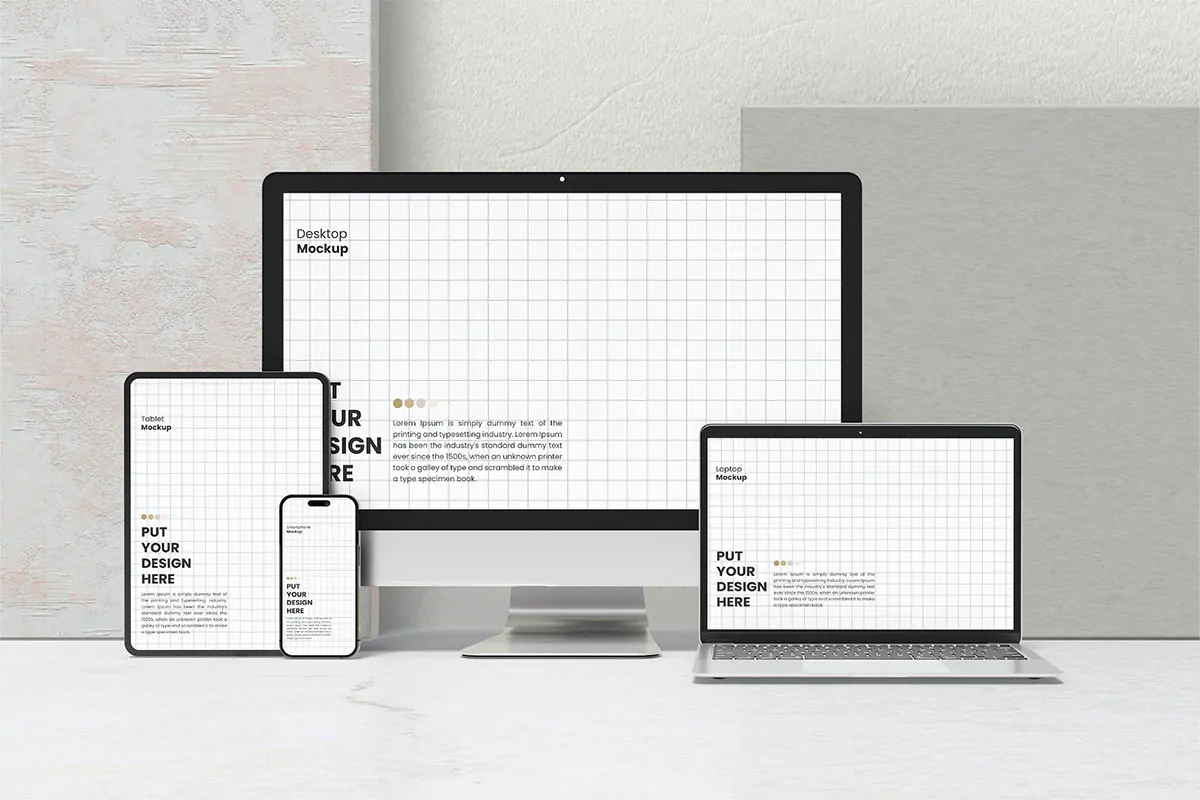 موکاپ مولتی دیوایس