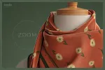 موکاپ روسری ابریشمی
