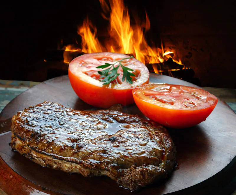 استیک خوشمزه تنوری