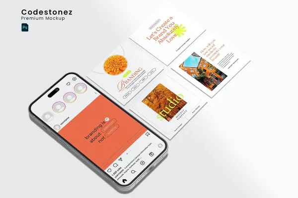موکاپ اینستاگرام – مدل 2