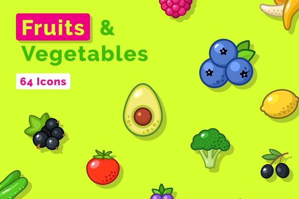 آیکون میوه و سبزیجات
