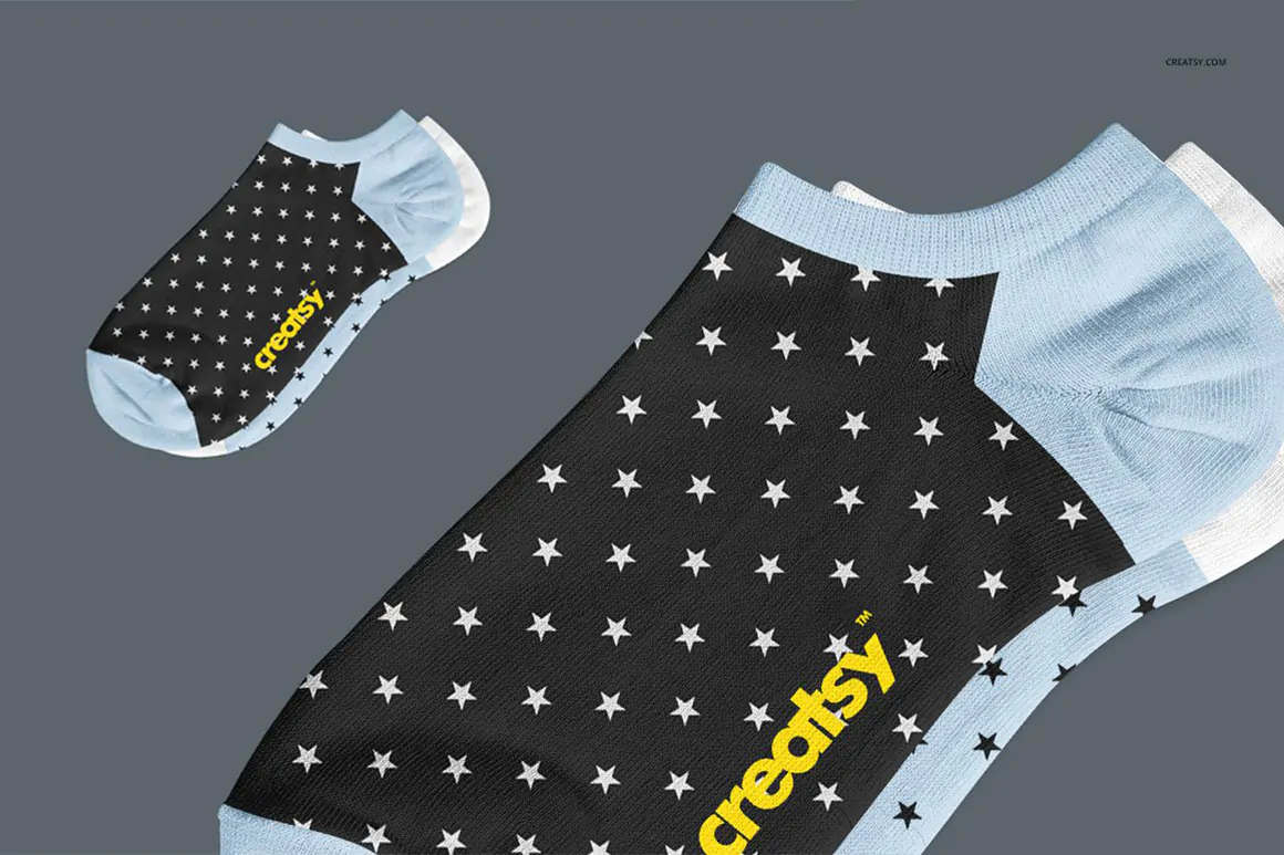 موکاپ جوراب بدون ساق - 1 موکاپ جوراب بدون ساق - 1