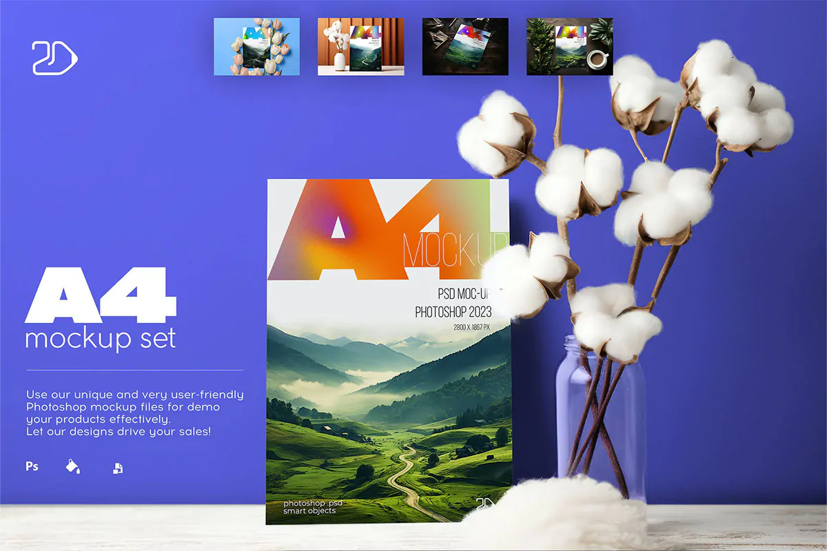 موکاپ پوستر A4