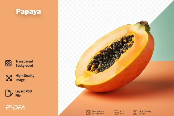 PNG پاپایا و خربزه درختی