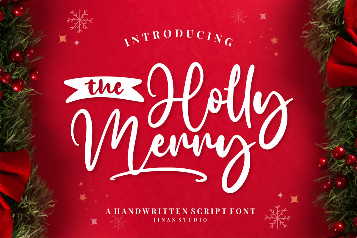 فونت کریسمس The Holly Merry