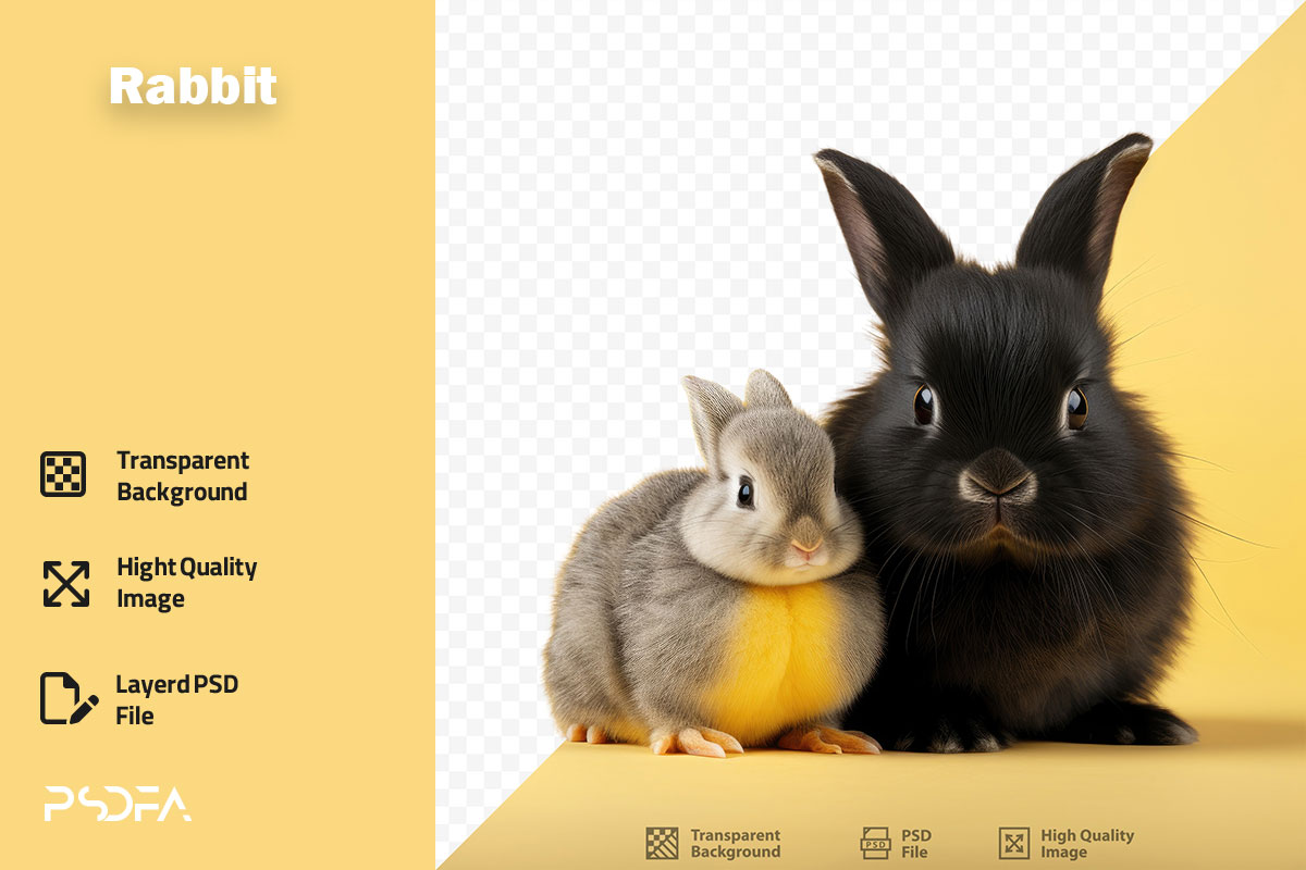 PNG خرگوش و بچه خرگوش