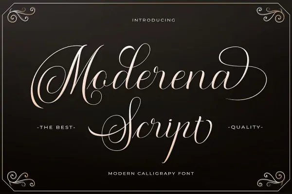 فونت کالیگرافی Moderena