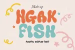 فونت کودکانه Ngak Fish - 6