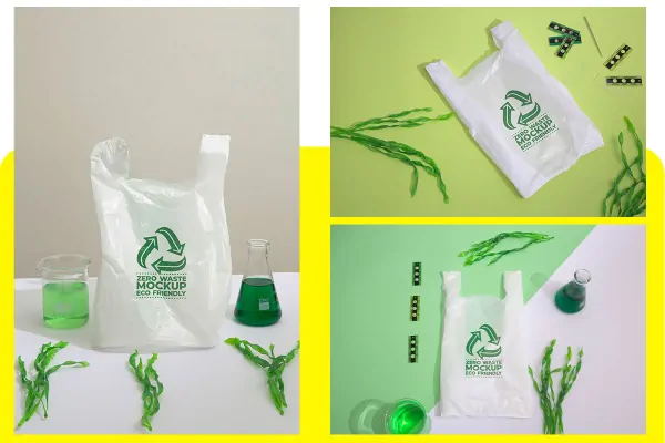 موکاپ کیسه پلاستیکی دسته دار (نایلکس)