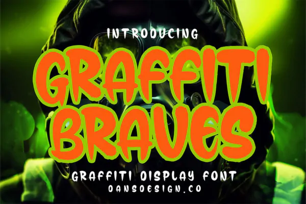 فونت دیوار نویسی Graffiti Braves