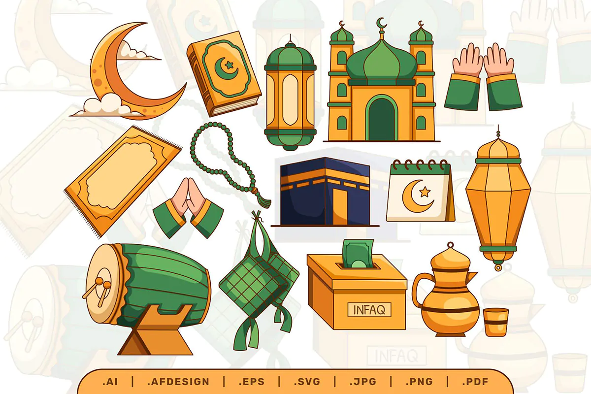 طرح وکتور تصاویر اسلامی و مذهبی
