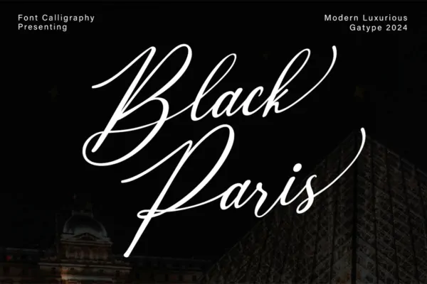 فونت کالیگرافی مدرن Black Paris