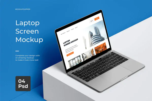 موکاپ اسکرین و صفحه نمایش لپ تاپ