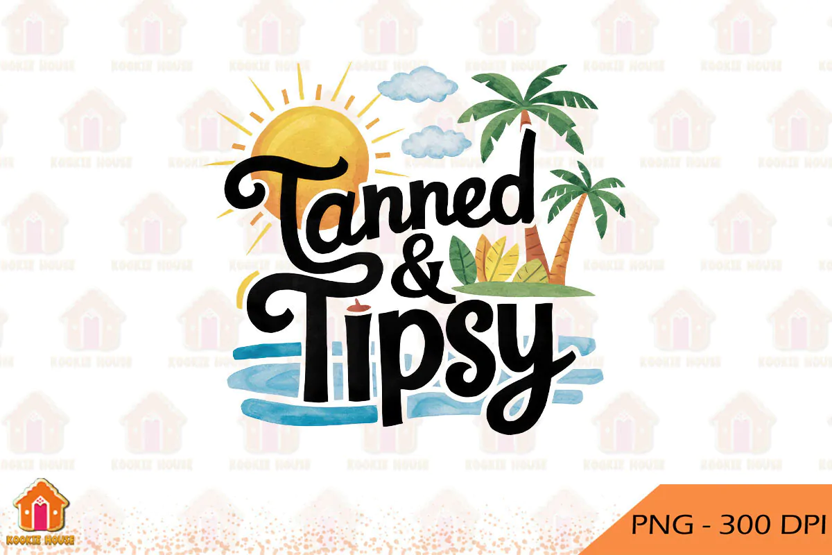 طرح تیشرت Tanned & Tipsy