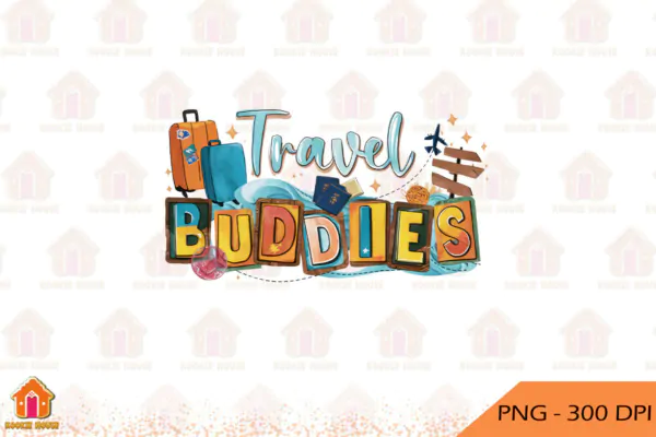 طرح تیشرت Travel Buddies