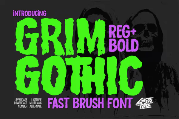 فونت ترسناک Grim Gothic