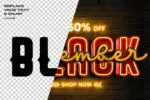 افکت متن بلک فرایدی Black Friday