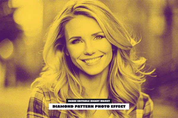 افکت عکس Diamond Pattern