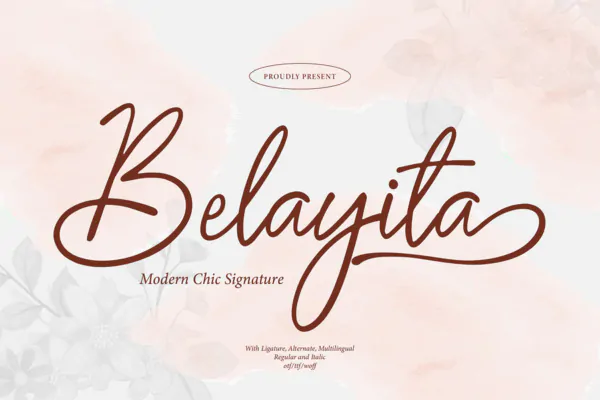 فونت امضایی Belayita
