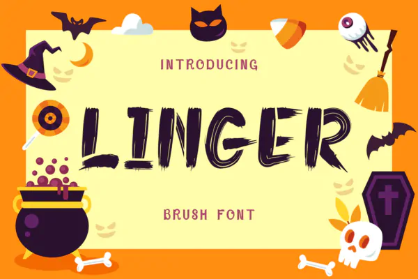 براش فونت Linger