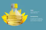 موکاپ بطری روغن مایع آفتابگردان