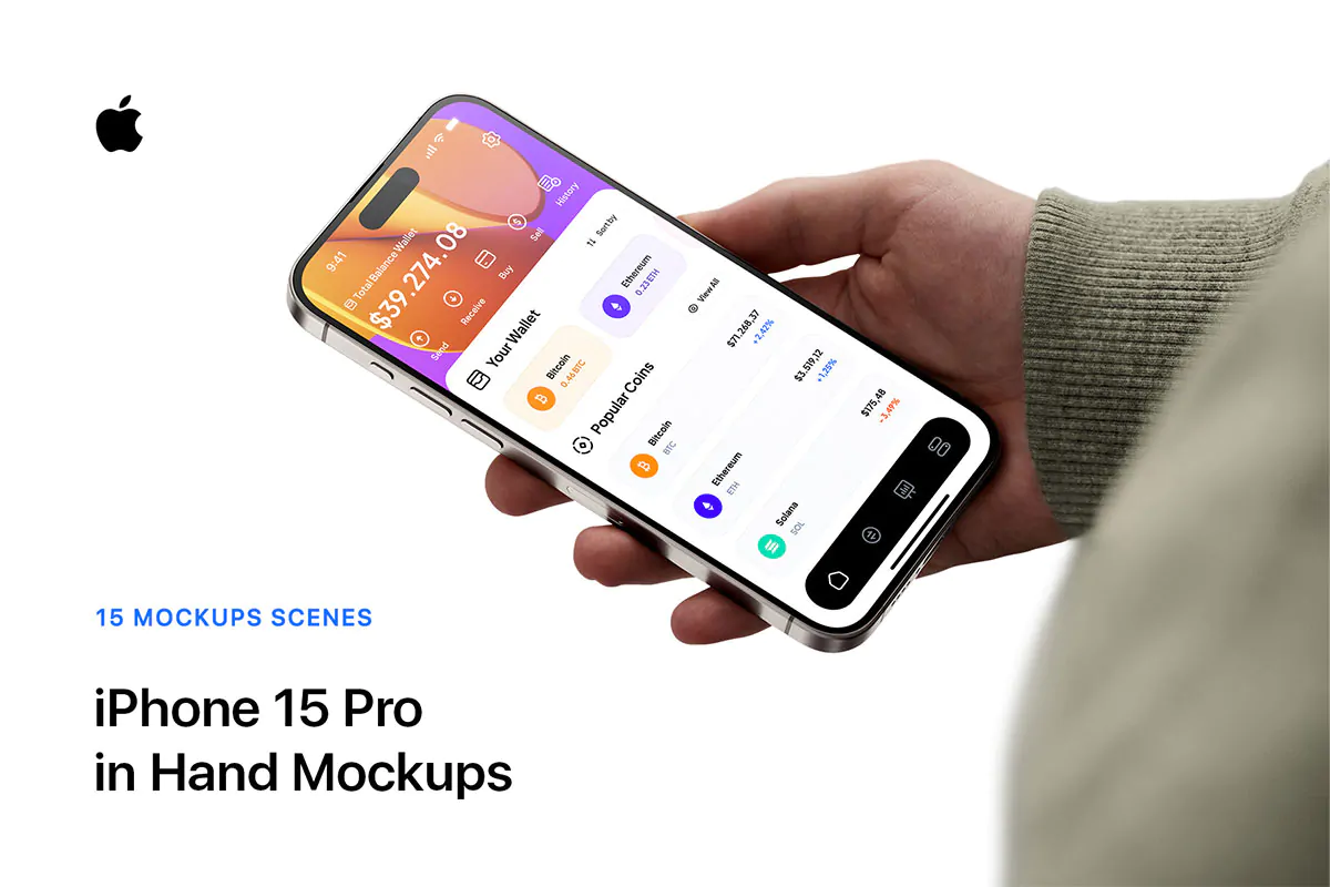 موکاپ آیفون 15 پرو