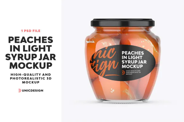 موکاپ شیشه مربا – 2712×3840 پیکسل