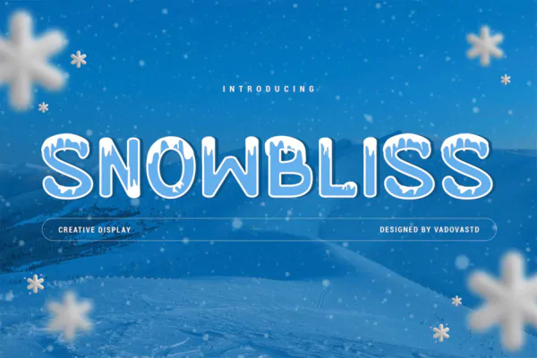 فونت برفی Snowbliss