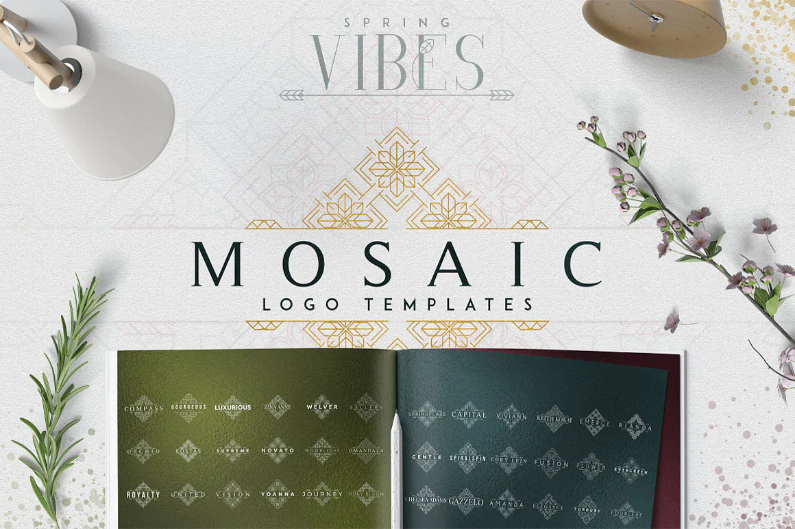 طرح لوگوی موزاییکی