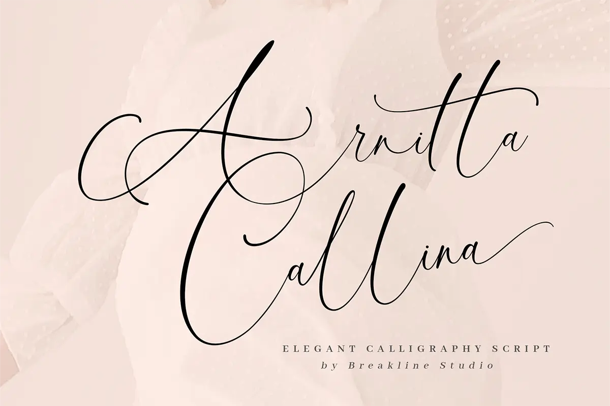 فونت اسکریپت دست‌نویس Arnitta Callina