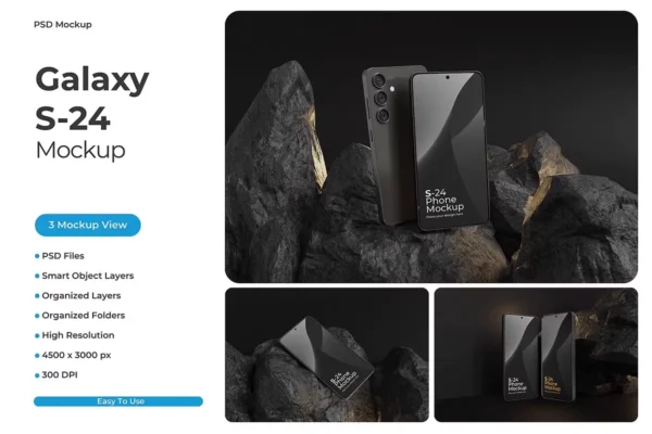 موکاپ گوشی Galaxy S24