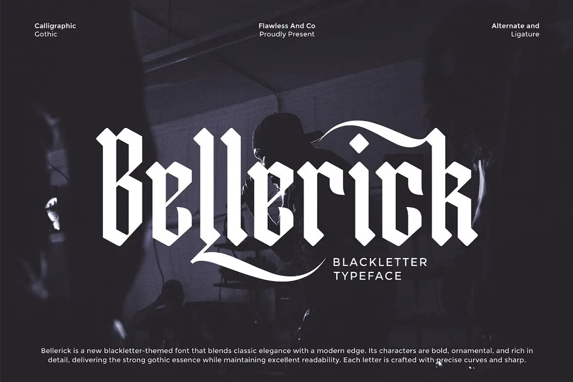 فونت بلک لتر مدرن و چشم گیر Bellerick فونت بلک لتر مدرن و چشم گیر Bellerick