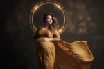 افکت نوری حلقهای طلایی