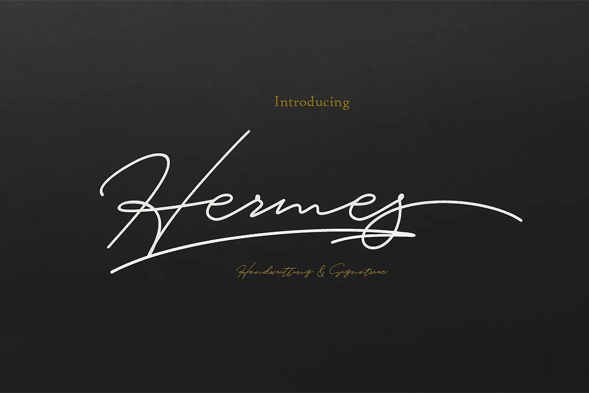 فونت امضایی Hermes