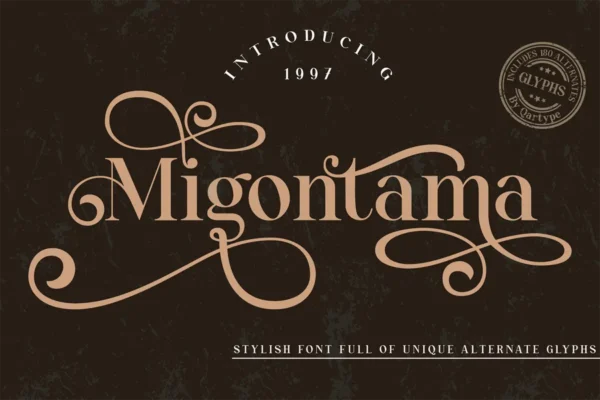 فونت شیک وینتیج Migontama