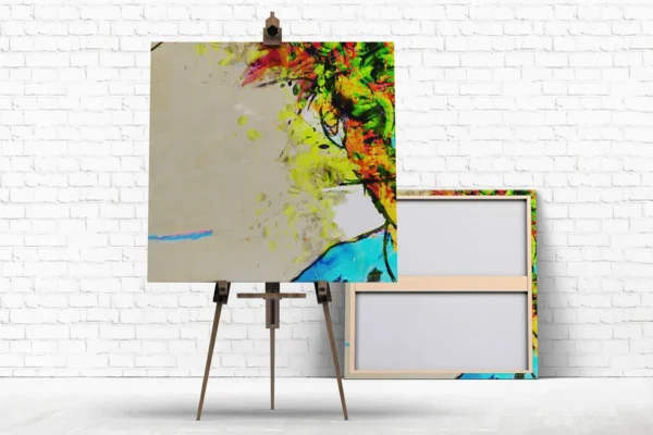 موکاپ بوم نقاشی با پایه