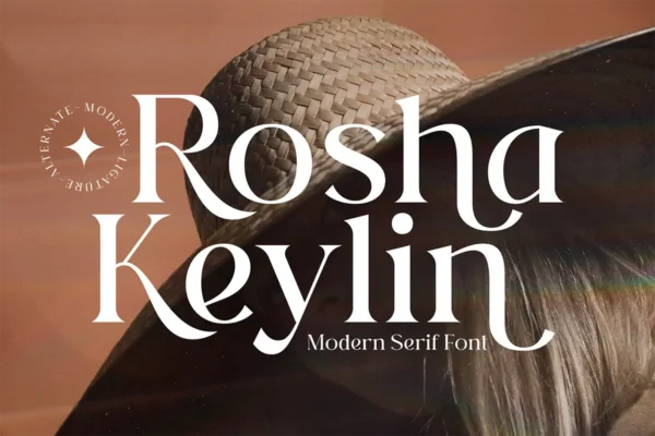 فونت لاکچری و مدرن Rosha Keylin