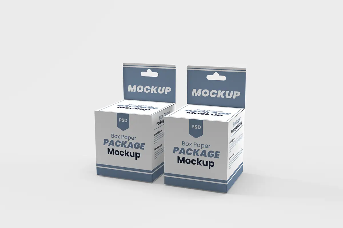 موکاپ جعبه مربعی - 6 موکاپ جعبه مربعی - 6